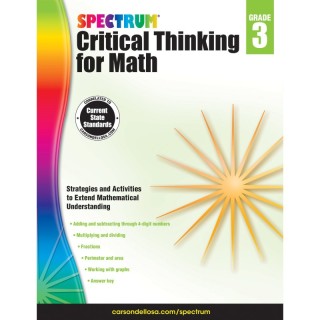 Spectrum® Critical Thinking for Math Workbook, Grade 3, Paperback