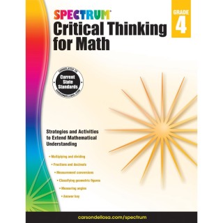 Spectrum® Critical Thinking for Math Workbook, Grade 4, Paperback