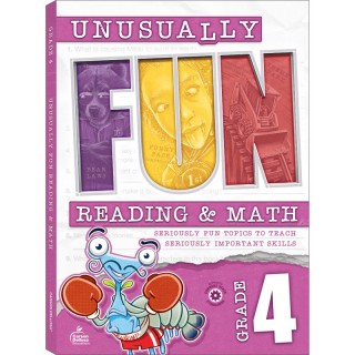 Carson Dellosa Education Unusually Fun Unusually Fun Reading & Math Workbook, Grade 4