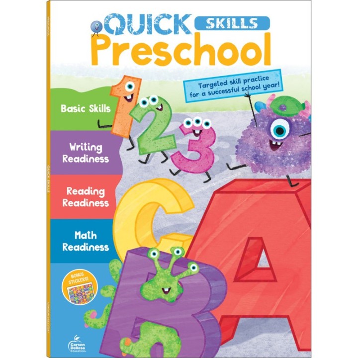 Carson Dellosa Education Quick Skills Preschool Workbook