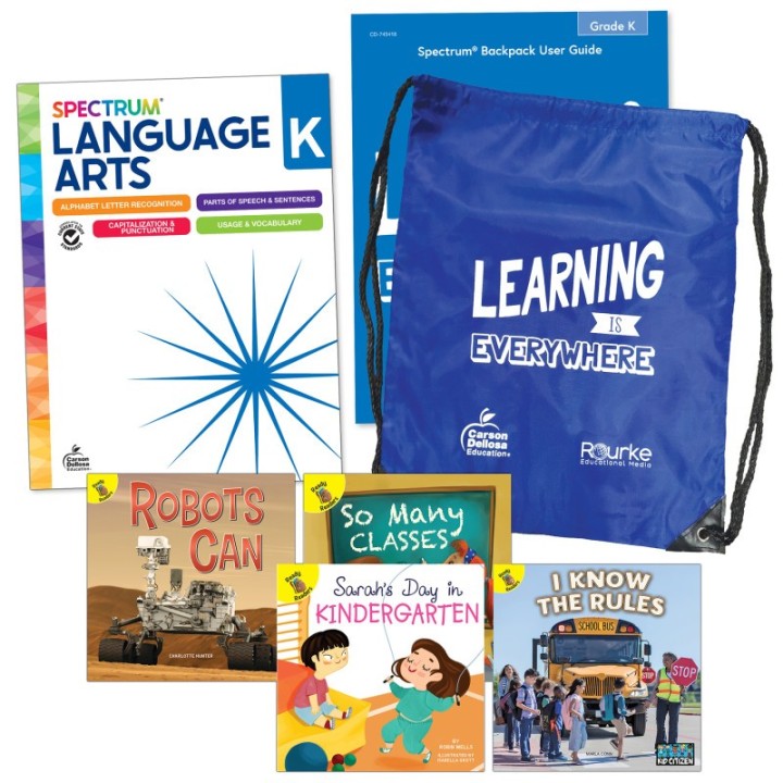 Spectrum® Language and Literacy Backpack, Grade K
