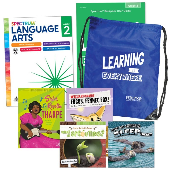 Spectrum® Language and Literacy Backpack, Grade 2