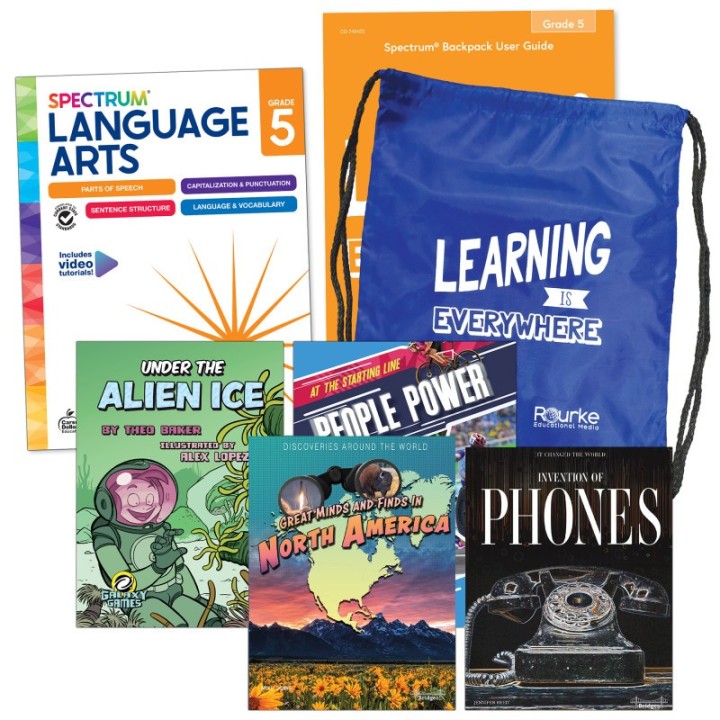 Spectrum® Language and Literacy Backpack, Grade 5