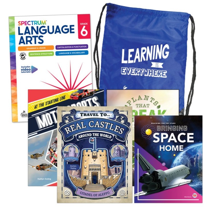 Spectrum® Language and Literacy Backpack, Grade 6