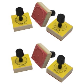 READY 2 LEARN™ Clock Stamp Set, 3 Per Set, 2 Sets