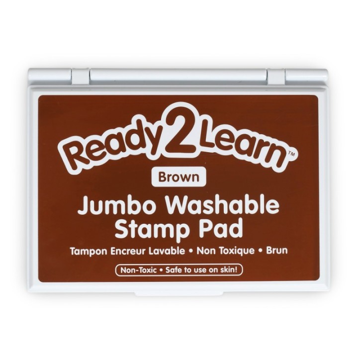 READY 2 LEARN™ Jumbo Washable Stamp Pad - Brown - 6.2"L x 4.1"W