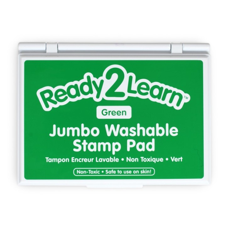 READY 2 LEARN™ Jumbo Washable Stamp Pad - Green - 6.2"L x 4.1"W