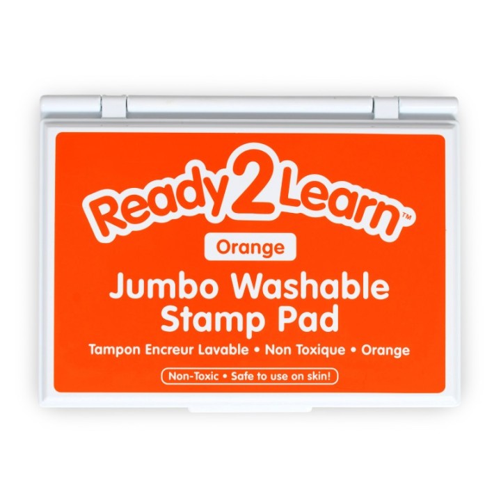 READY 2 LEARN™ Jumbo Washable Stamp Pad - Orange - 6.2"L x 4.1"W