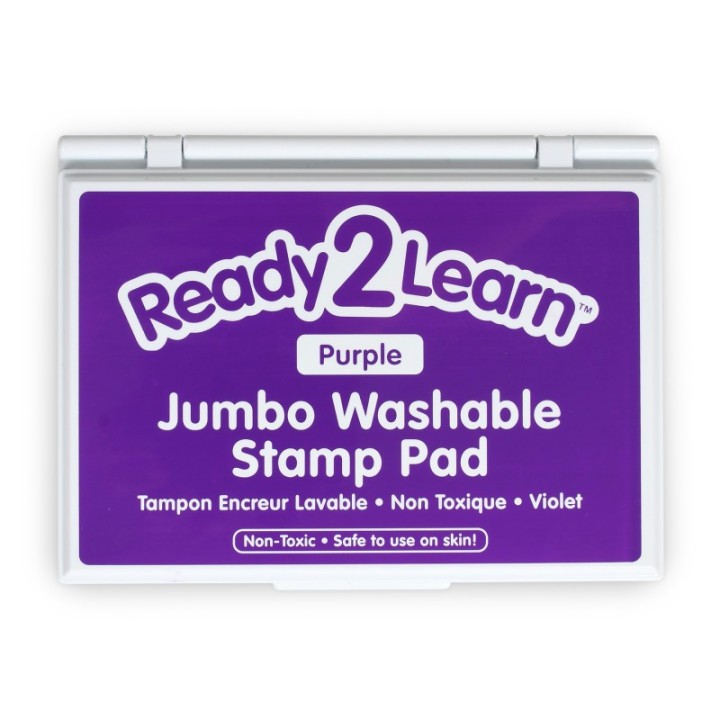 READY 2 LEARN™ Jumbo Washable Stamp Pad - Purple - 6.2"L x 4.1"W