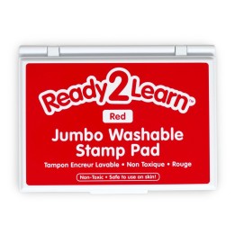 READY 2 LEARN™ Jumbo Washable Stamp Pad - Red - 6.2"L x 4.1"W