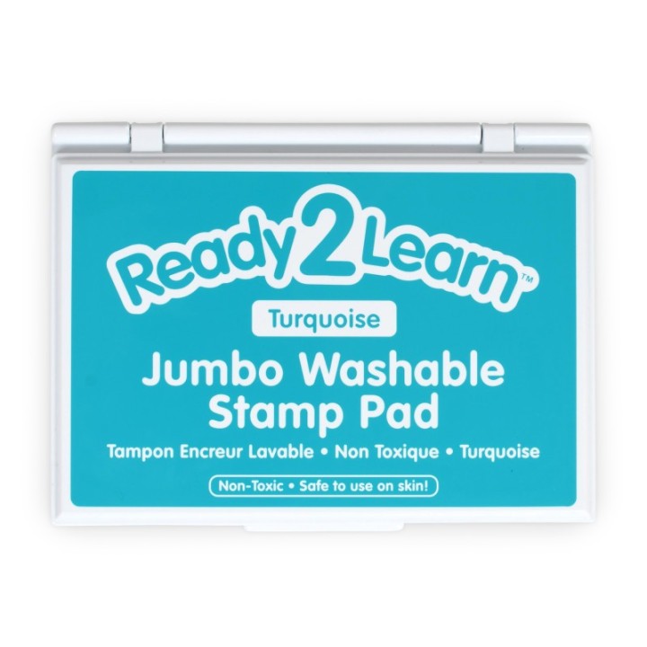 READY 2 LEARN™ Jumbo Washable Stamp Pad - Turquoise - 6.2"L x 4.1"W
