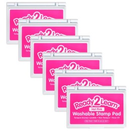 READY 2 LEARN™ Washable Stamp Pad - Hot Pink - Pack of 6