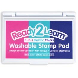 READY 2 LEARN™ Washable Stamp Pad 3-in-1 - Electric - Pink, Purple & Turquoise