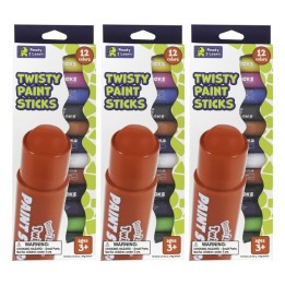 READY 2 LEARN™ Twisty Paint Sticks, 12 Per Pack, 3 Packs