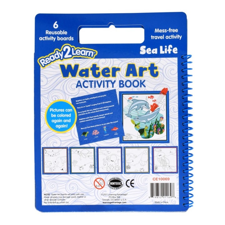 READY 2 LEARN™ Water Art Activity Book - Sea Life