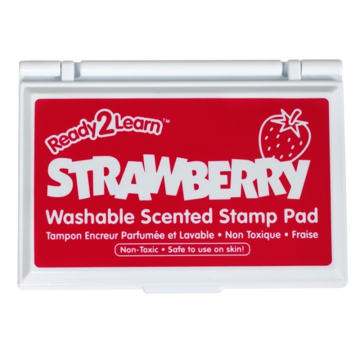 READY 2 LEARN™ Washable Stamp Pad - Strawberry Scent, Red
