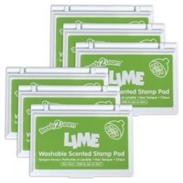 READY 2 LEARN™ Washable Stamp Pad - Lime Scent, Green - Pack of 6