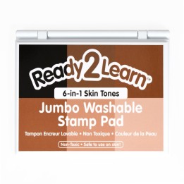 READY 2 LEARN™ Jumbo Washable Stamp Pad - 6-in-1 - Skin Tones