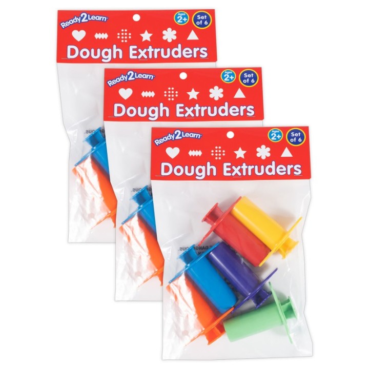 READY 2 LEARN™ Dough Extruders, 6 Per Set, 3 Sets