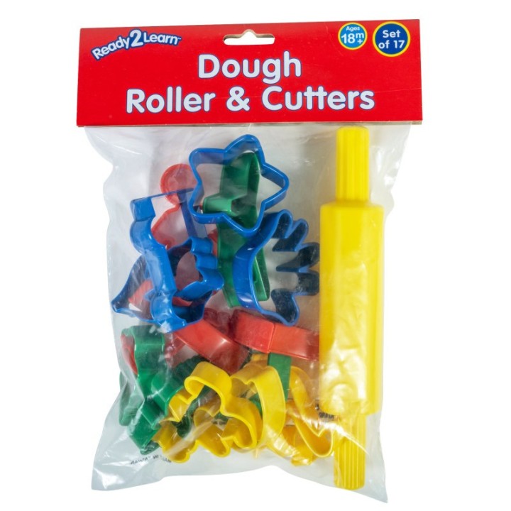 READY 2 LEARN™ Dough Roller & Cutters - Set of 17