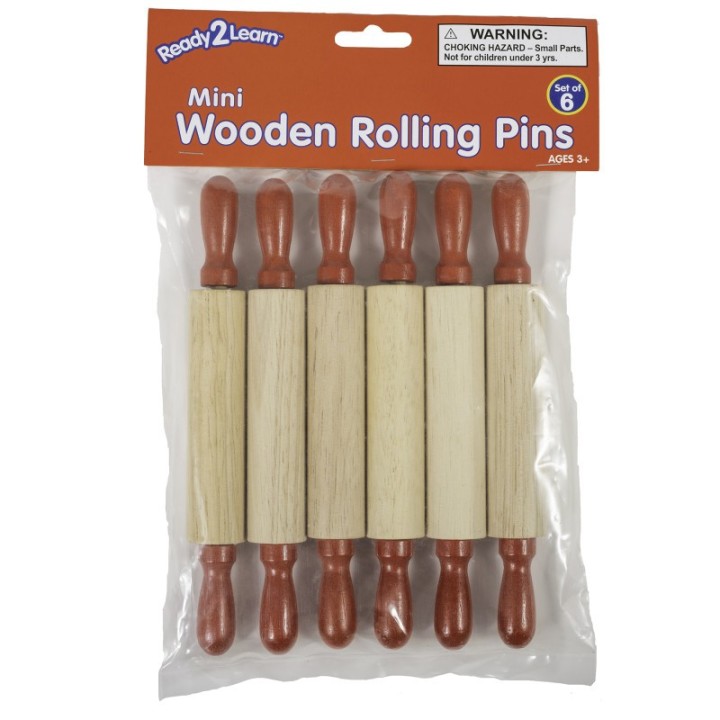 READY 2 LEARN™ Mini Wooden Rolling Pins - Set of 6