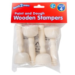 READY 2 LEARN™ Wooden Dough Stampers - Set of 4