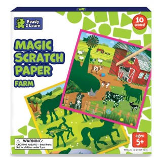 READY 2 LEARN™ Magic Scratch Paper, Farm