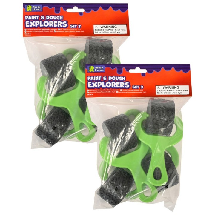 READY 2 LEARN™ Paint & Dough Explorers, Set #3, 4 Per Set, 2 Sets