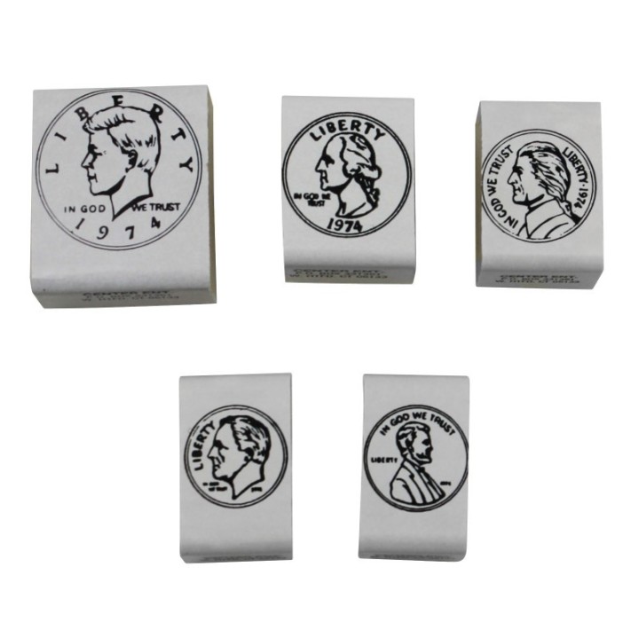 READY 2 LEARN™ Coin Stamps - Heads - Set of 5