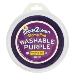 READY 2 LEARN™ Jumbo Circular Washable Stamp Pad - Purple - 5.75" dia.