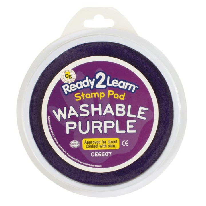 READY 2 LEARN™ Jumbo Circular Washable Stamp Pad - Purple - 5.75" dia.