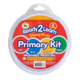 READY 2 LEARN™ Jumbo Circular Washable Stamp Pads - Primary - Set of 4