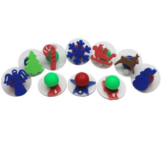 READY 2 LEARN™ Giant Stampers - Christmas Shapes - Set of 10