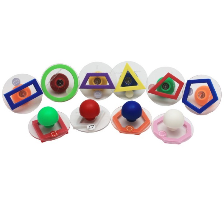 READY 2 LEARN™ Giant Stampers - Geometric Shapes - Outline - Set of 10