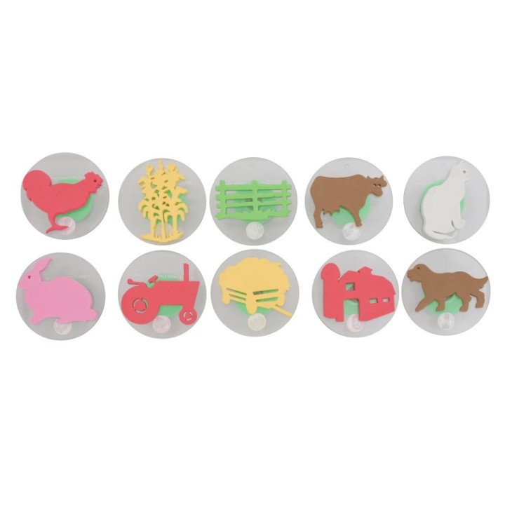READY 2 LEARN™ Giant Stampers - Farm Adventure - Set of 10