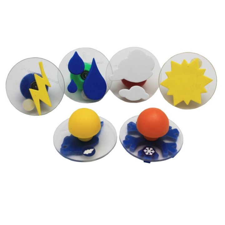 READY 2 LEARN™ Giant Stampers - Weather Patterns - Set of 6