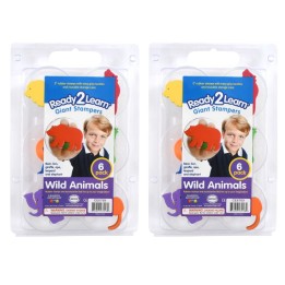 READY 2 LEARN™ Giant Stampers - Wild Animals - 6 Per Set - 2 Sets