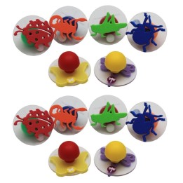 READY 2 LEARN™ Giant Stampers - Insects - Set 1 - 6 Per Set - 2 Sets