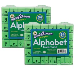 READY 2 LEARN™ Alphabet Stamps - Lowercase - Small - 34 Per Set - 2 Sets