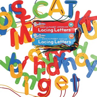 READY 2 LEARN™ Lacing Alphabet - Uppercase and Lowercase - Set of 52
