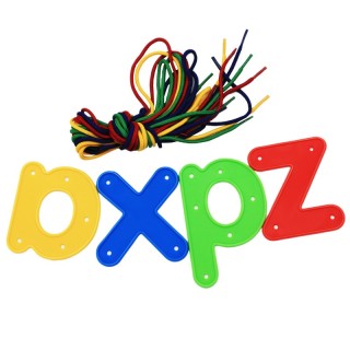 READY 2 LEARN™ Lacing Alphabet - Lowercase - 26 Letters - 8 Laces