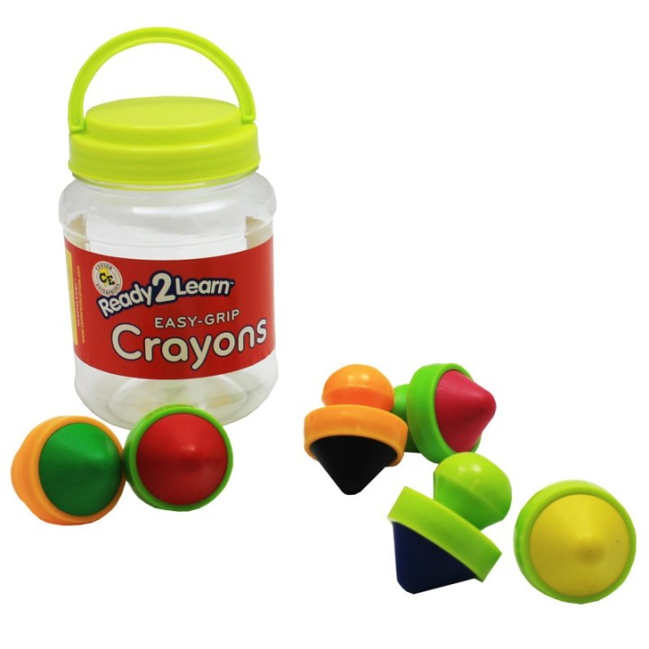READY 2 LEARN™ Easy Grip Crayons - 6 Colors - 18m+