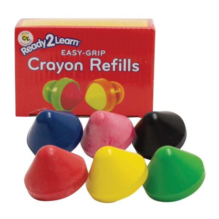 READY 2 LEARN™ Easy Grip Crayons - Refills - Set of 6