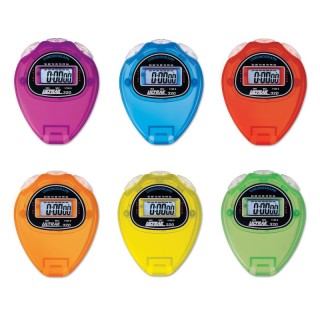 ULTRAK 320 Rainbow Stopwatches, Set of 6