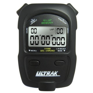 ULTRAK 460 16 Lap Memory Black Stopwatch