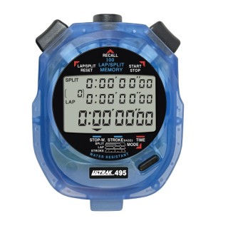 ULTRAK 495 100 Memory Stopwatch, Blue