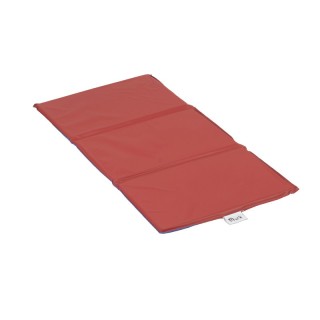 Angeles 1" Infection Control 3 Section Folding Rest Mat - Red/Blue