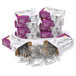 Charles Leonard Standard Paper Clips, 1000 Per Box, 10 Boxes