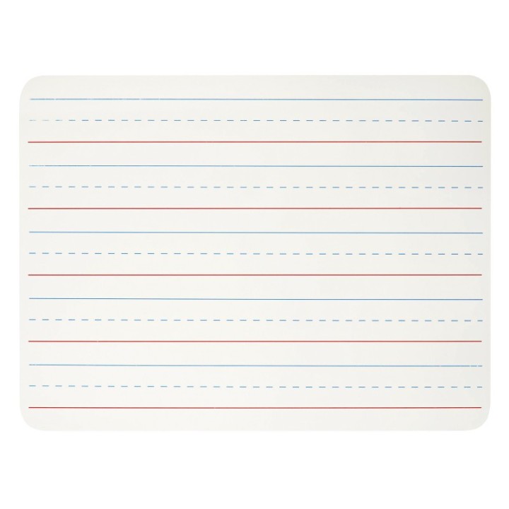 Charles Leonard Dry Erase Board, One Sided, Lined, 9" x 12"