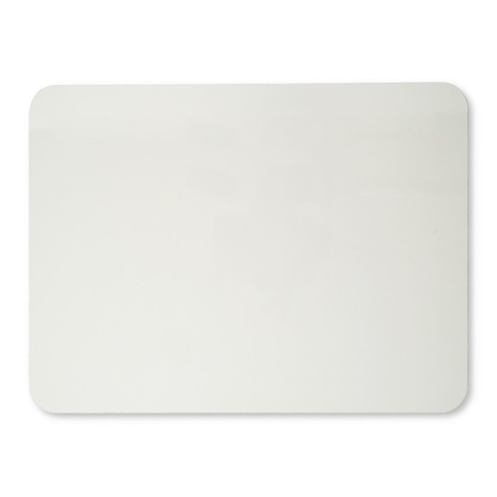 Charles Leonard Magnetic Dry Erase Board, Two Sided, Plain/Plain, 9" x 12"